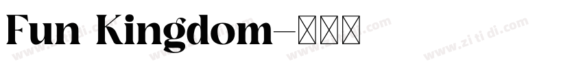 Fun Kingdom字体转换